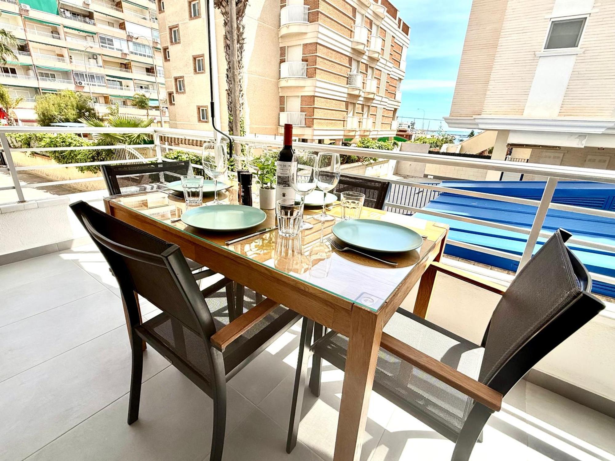 Be Happy, Santa Pola Apartamento A 50 Metros De La Gran Playa Ngoại thất bức ảnh